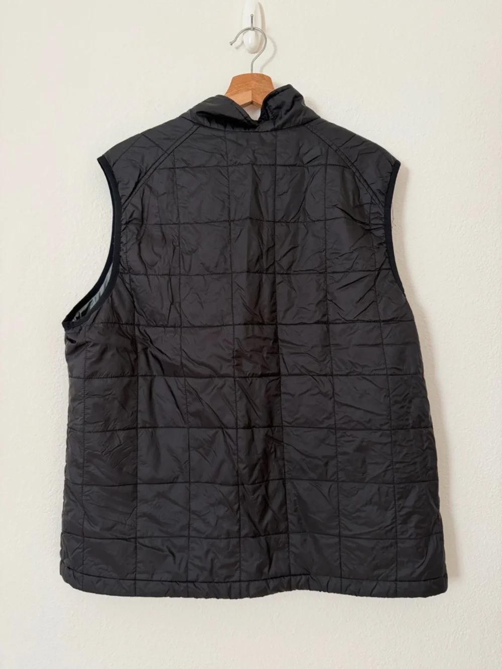 LL Bean Men’s Primaloft Packaway Vest Size Large L Black Quilted Lightweight